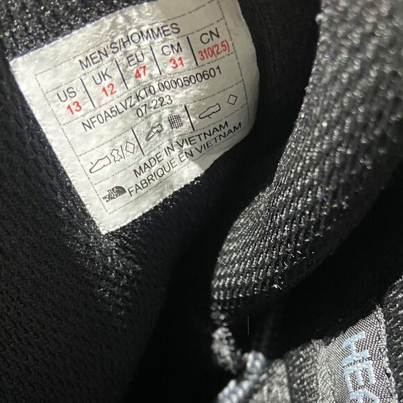 The North Face Boots Mens 13 Black Leather Chilkat V 400 Insulated WP Snow Gorp - Picture 4 of 12